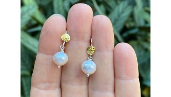 BRINCO ART DECO PÉROLA