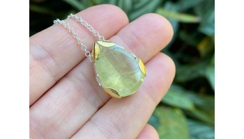 COLAR BERILO AMARELO GOTA