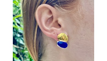 BRINCO ROSECUT LÁPIS LAZULI PEQUENO