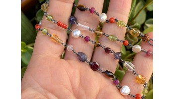 COLAR NAVARATNA MALA 45 CM