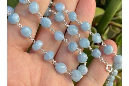 COLAR PADMINI ÁGUA MARINHA COLAR PADMINI ÁGUA MARINHA