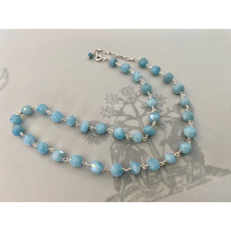 COLAR PADMINI ÁGUA MARINHA COLAR PADMINI ÁGUA MARINHA