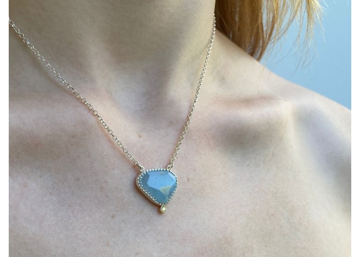 COLAR PEDRA RENDA COM DIAMANTE