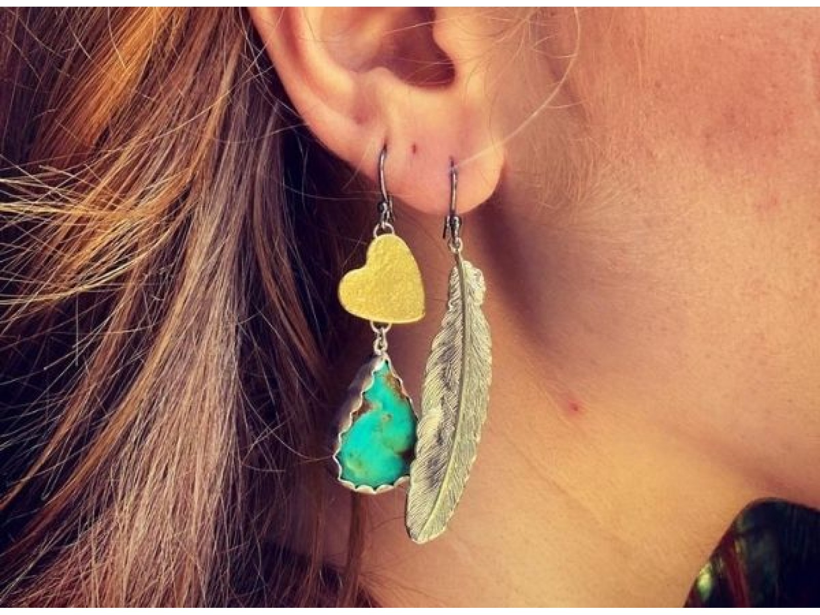 BRINCO MAAT TURQUESA BRINCO MAAT TURQUESA