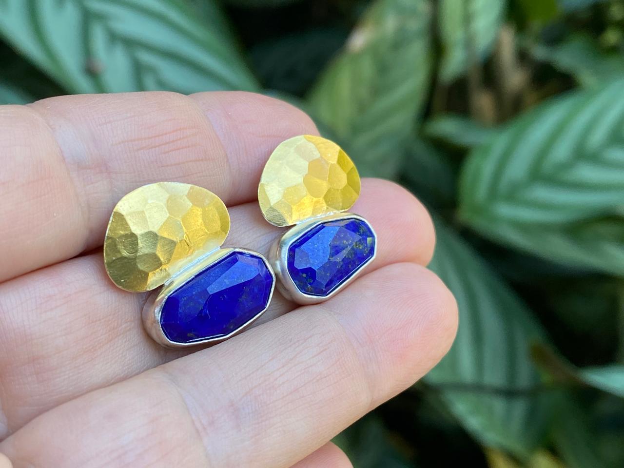 BRINCO ROSECUT LÁPIS LAZULI PEQUENO