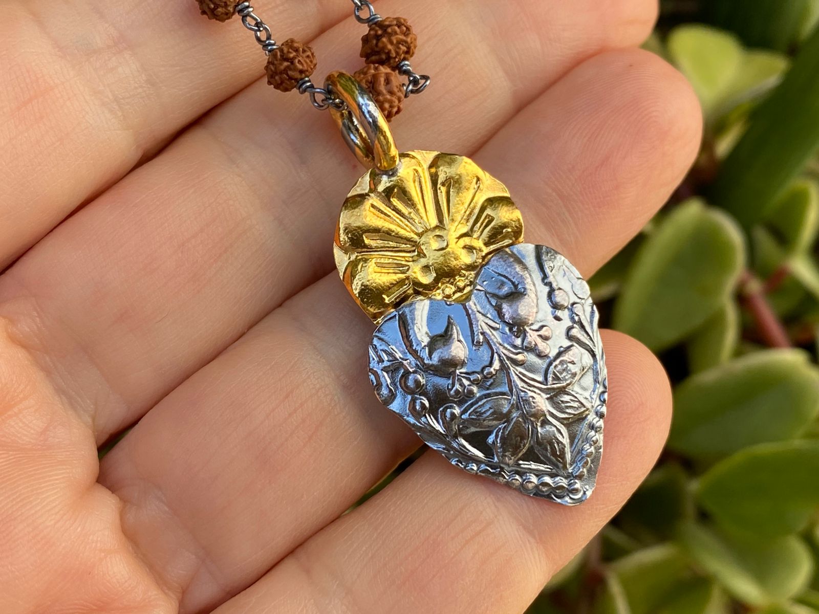 COLAR SUTRA PADMINI RUDRAKSH PEQUENO